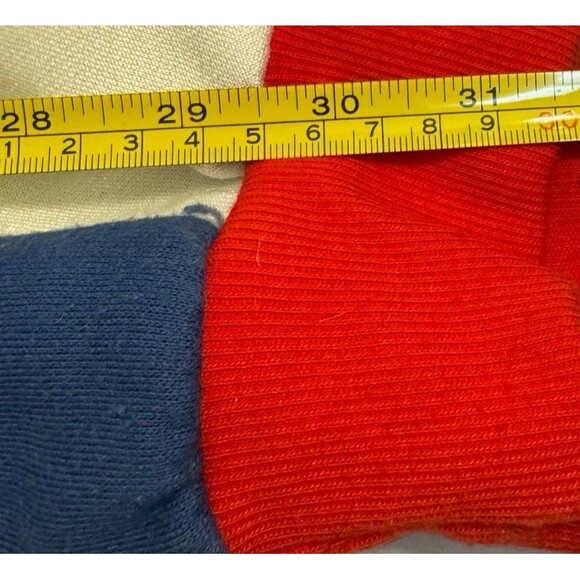 Adidas Vintage Retro 80s 90s Sweatshirt Sweater Big Logo Red Blue White Size XL - Picture 8 of 9